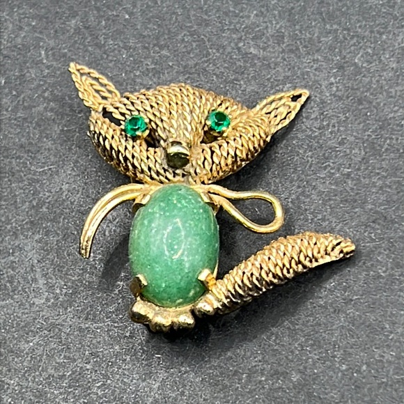 Vintage RARE Grosse 1961 fox brooch - Picture 1 of 8